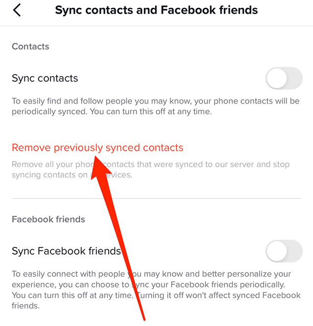 How To Unsync Contacts On Tiktok